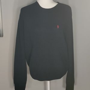 Ralph Lauren 100% lambswool navy blue sweater